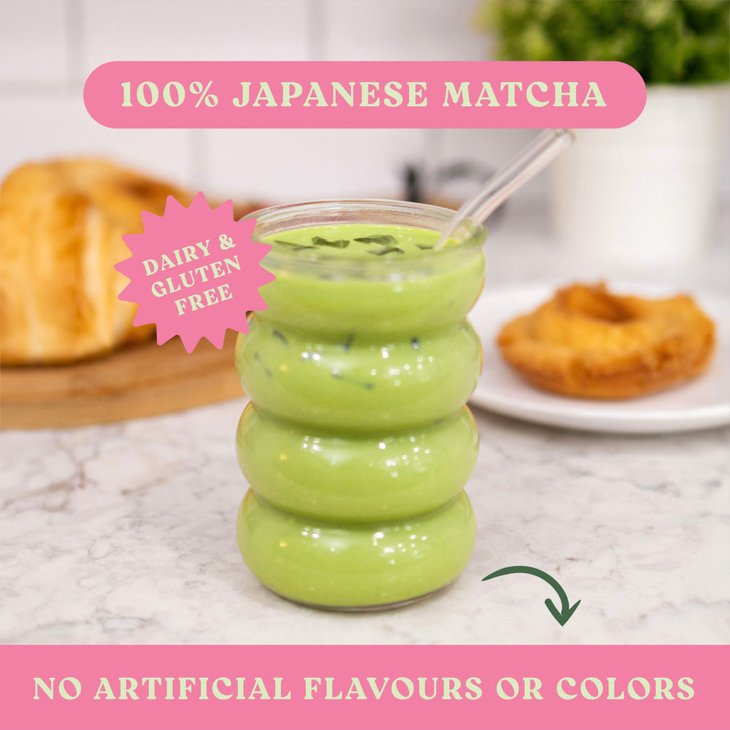 Harmony Matcha Strawberry – Premium Shade-Grown Japanese Matcha, Sweetened with Organic Sugar (20 Servings)
